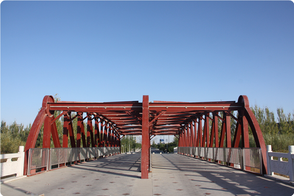 吴忠市学院路钢结构景观桥