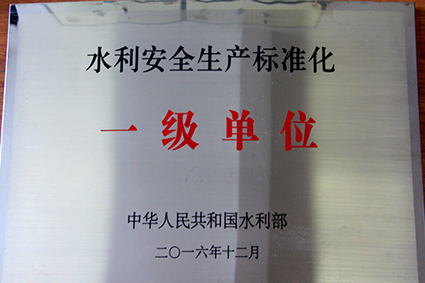 【奖项荣誉】全国水利安全生产标准化一级单位